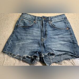 Just USA Blue Distressed Jean Shorts